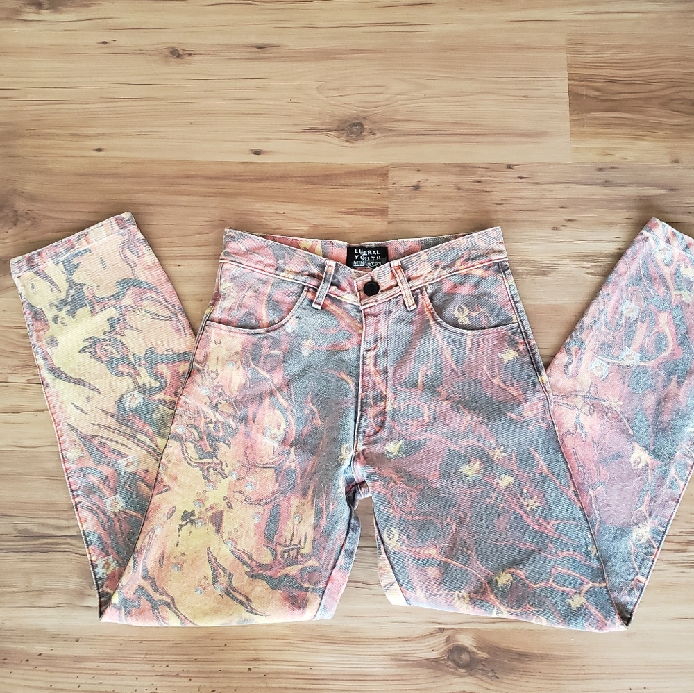 Liberal youth ministry fire vintage pants